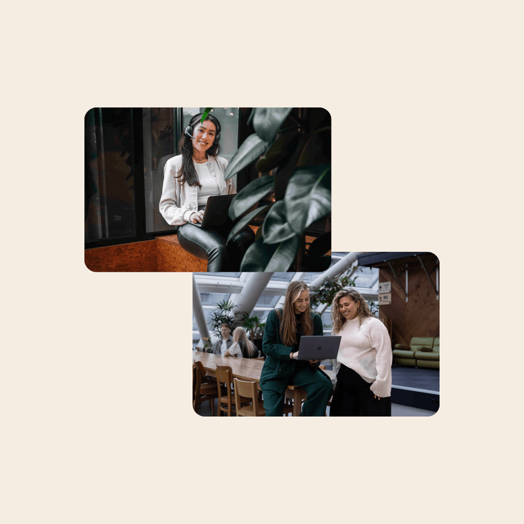 Loopbaancoaches aan het werk op kantoor