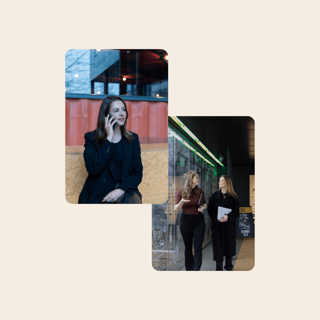 Loopbaancoaches zijn in gesprek met zorgmedewerkers op kantoor